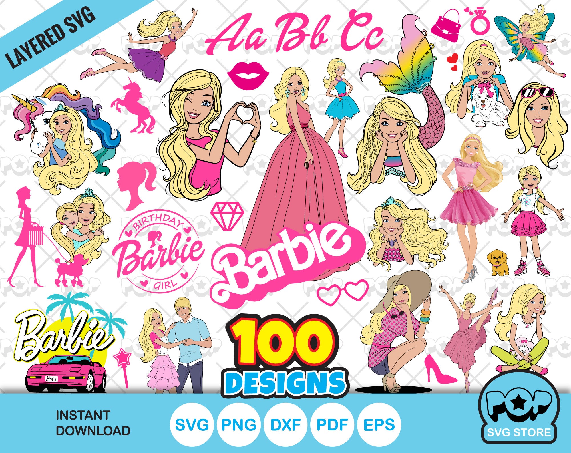 Barbie Svg Barbie Girl Design Svg Barbie Princess Girl Barbie Logo
