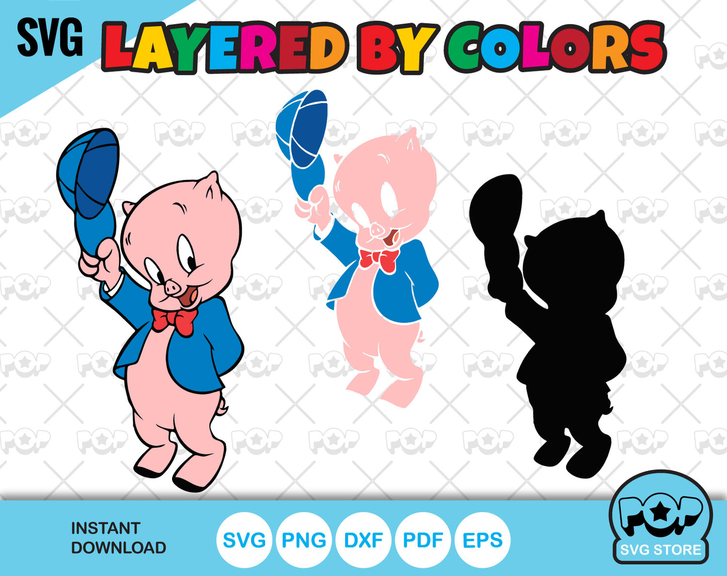 Looney Tunes 100 cliparts bundle, Bugs Bunny SVG cut files for Cricut / Silhouette, PNG, DXF, instant download