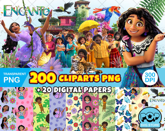 Disney Encanto clipart PNG, transparent PNG, designs for decoration / sublimation, instant download