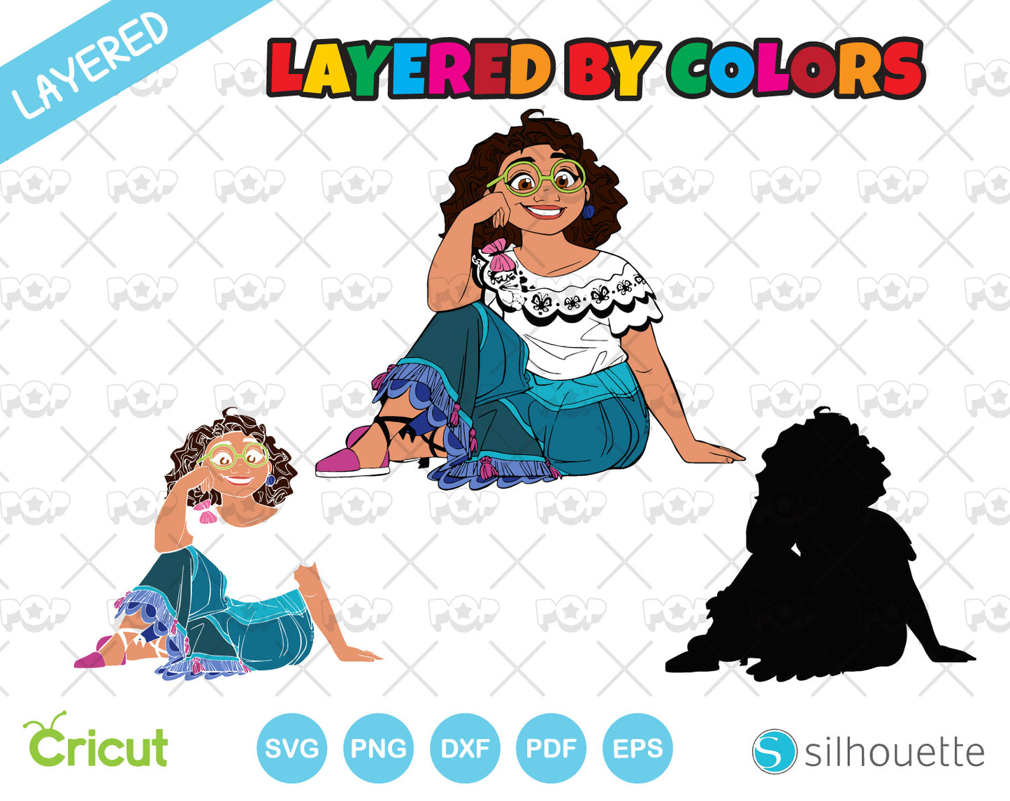 Disney Encanto - Mirabel clipart set, SVG cut files for Cricut Silhouette, PNG DXF, instant download