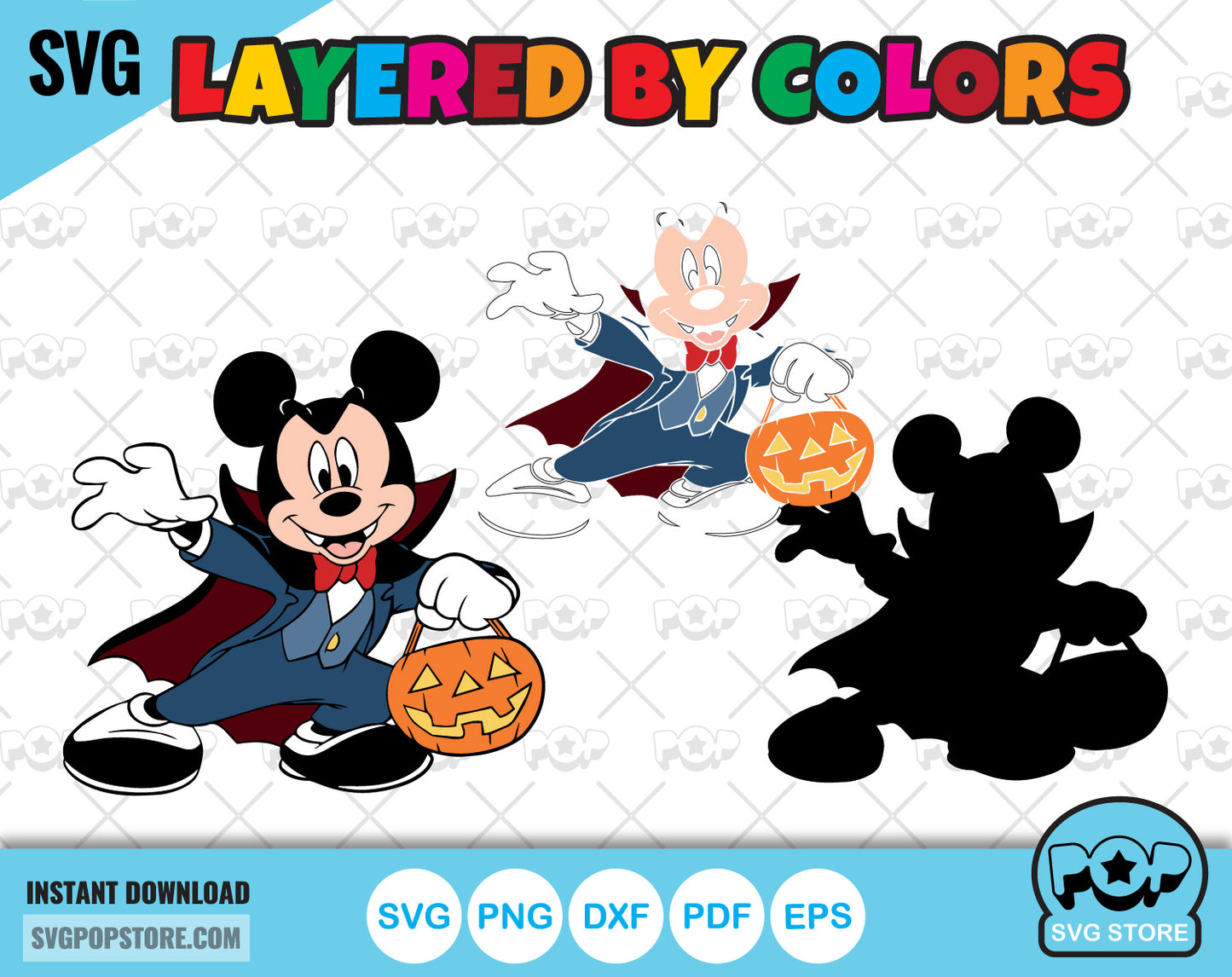 Disney Halloween clipart bundle, Mickey and Friends Halloween SVG cut files for Cricut / Silhouette, Halloween png