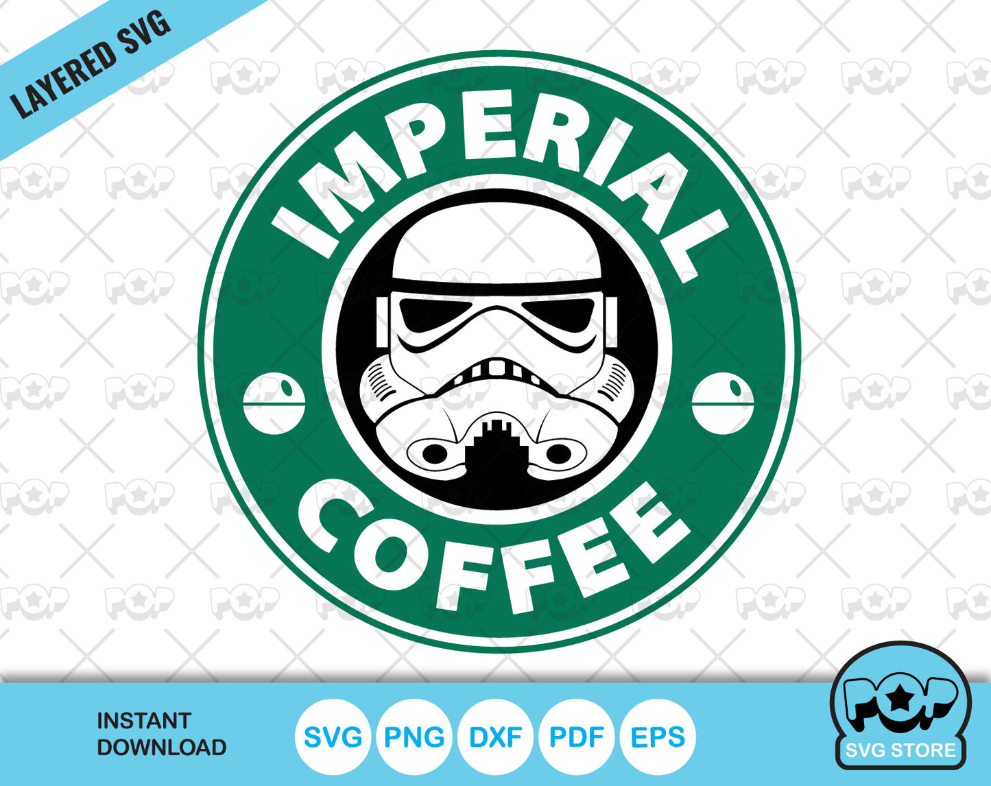 Free: Imperial Coffee Star Wars Stormtrooper Starbucks Vinyl - Star Wars  Coffee Png 