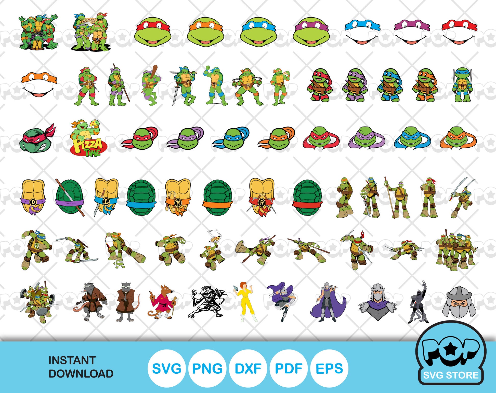 Teenage Mutant Ninja Turtles Vector PNG vector in SVG, PDF, AI, CDR format
