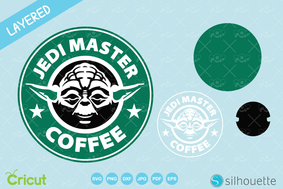 Starbucks Star Wars Coffee clipart set, SVG cut files for Cricut / Silhouette, instant download
