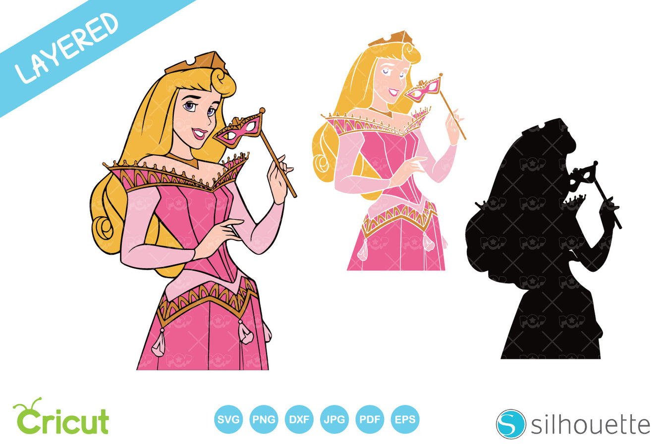 Disney Princesses cliparts bundle, SVG cutting files for cricut ...