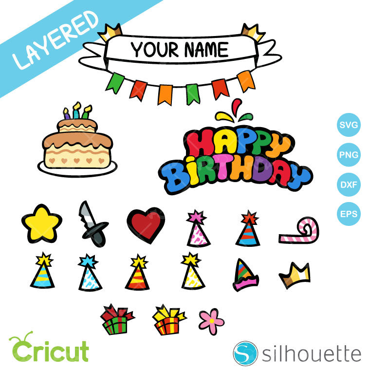 Among Us Birthday bundle, SVG cutting files for Cricut / Silhouette, SVG, PNG, DXF, instant download