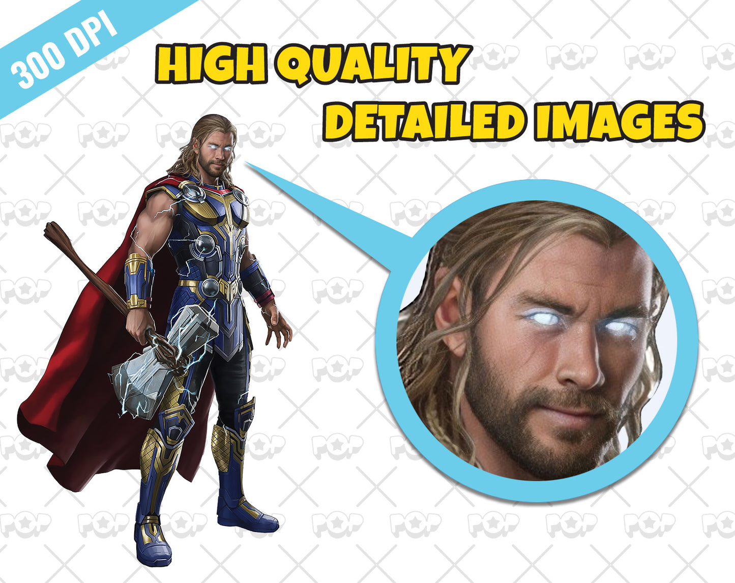 Thor Love and Thunder cliparts PNG, png cut files for Cricut / Silhouette, Thor sublimation designs